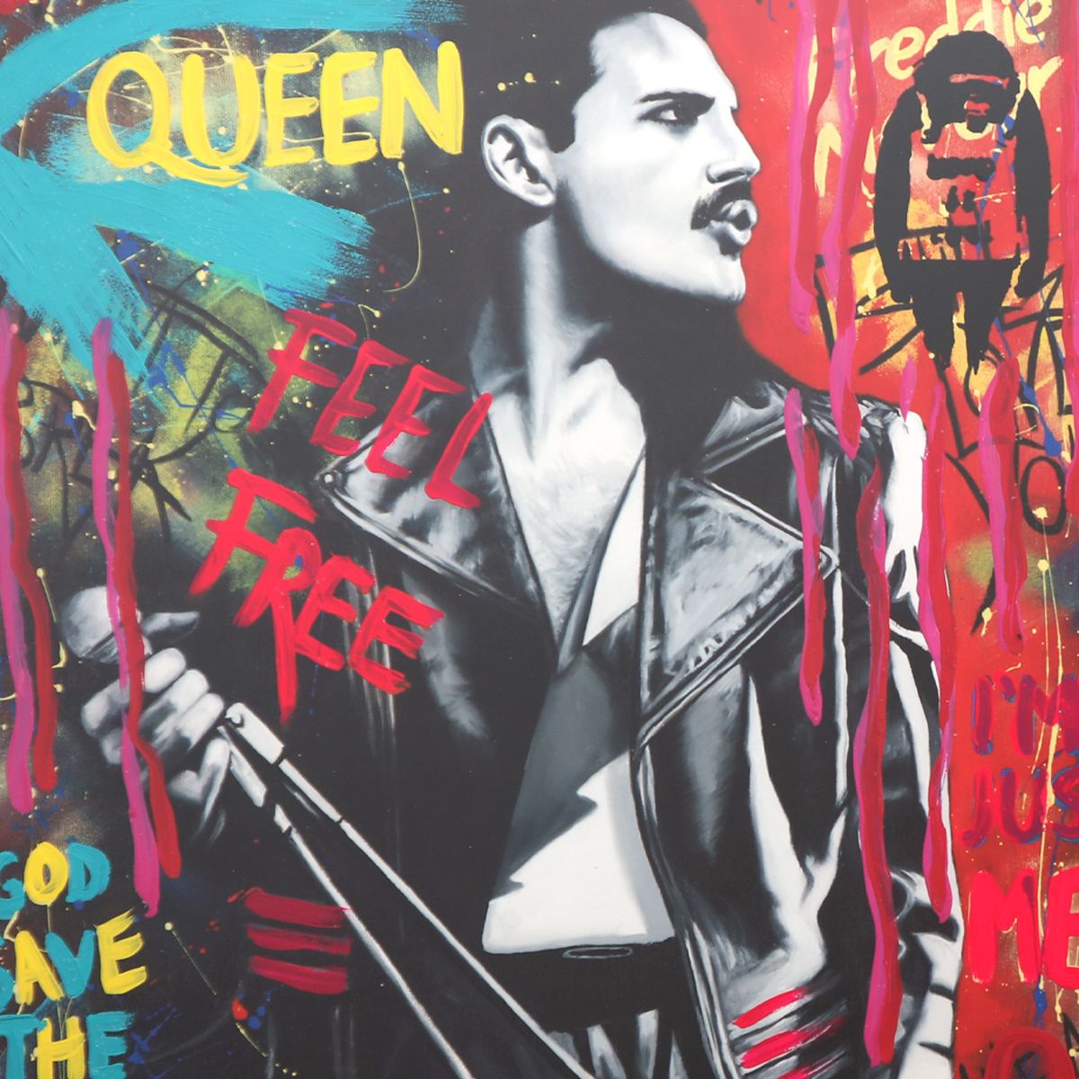 Nastya Rovenskaya- Original Mixed Media on Deckle Edge Paper "Queen"