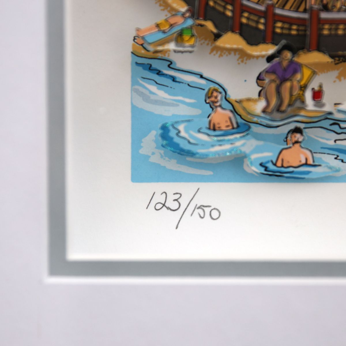 Charles Fazzino- 3D Construction Silkscreen Serigraph "Take the B Train to Brooklyn"