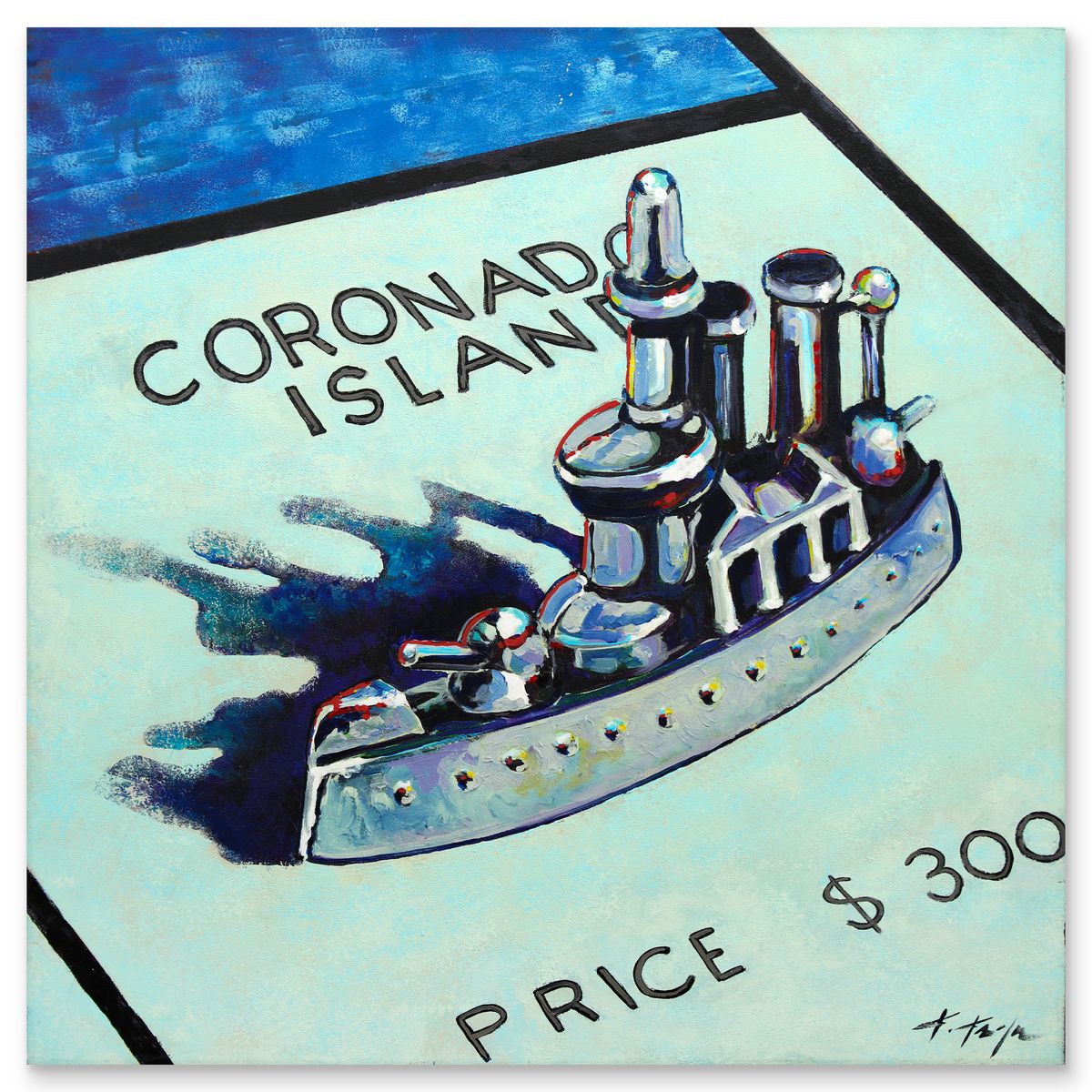 Kathleen Keifer- Acrylic on Canvas "Coronado Island"