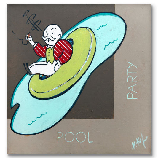 Kathleen Keifer- Acrylic on Canvas "Pool Party"
