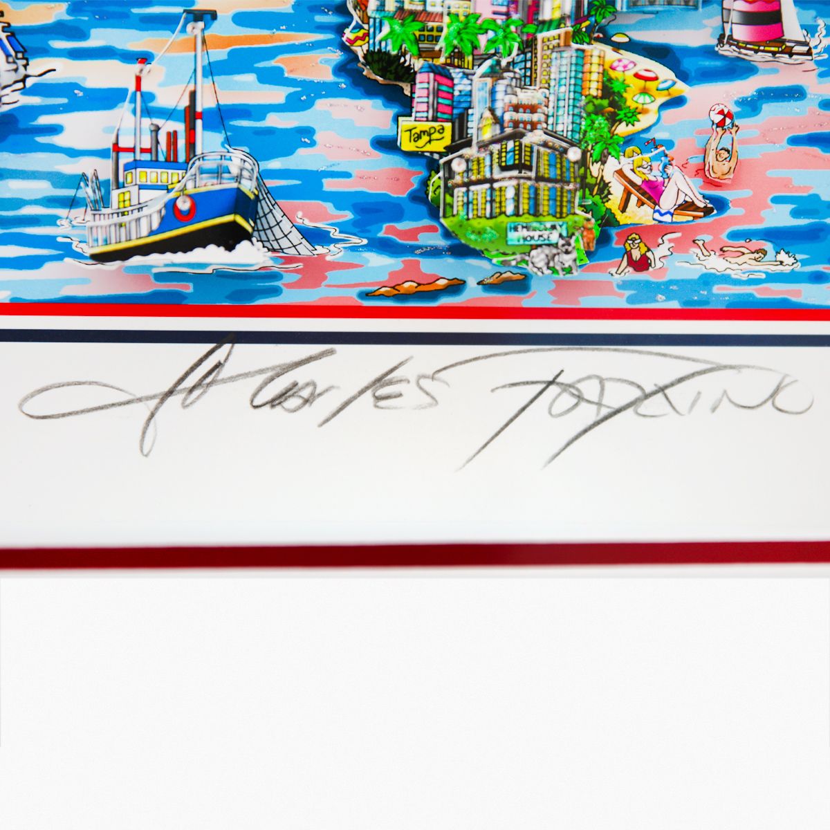 Charles Fazzino- 3D Construction Silkscreen Serigraph "America 250"