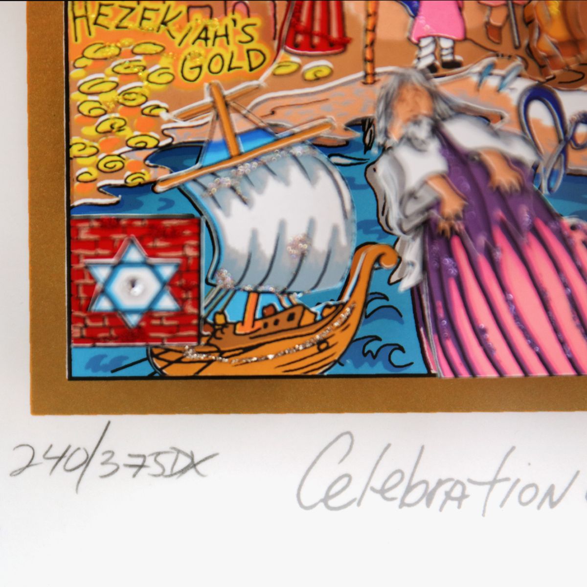 Charles Fazzino- 3D Construction Silkscreen Serigraph "A Celebration of Spirit"