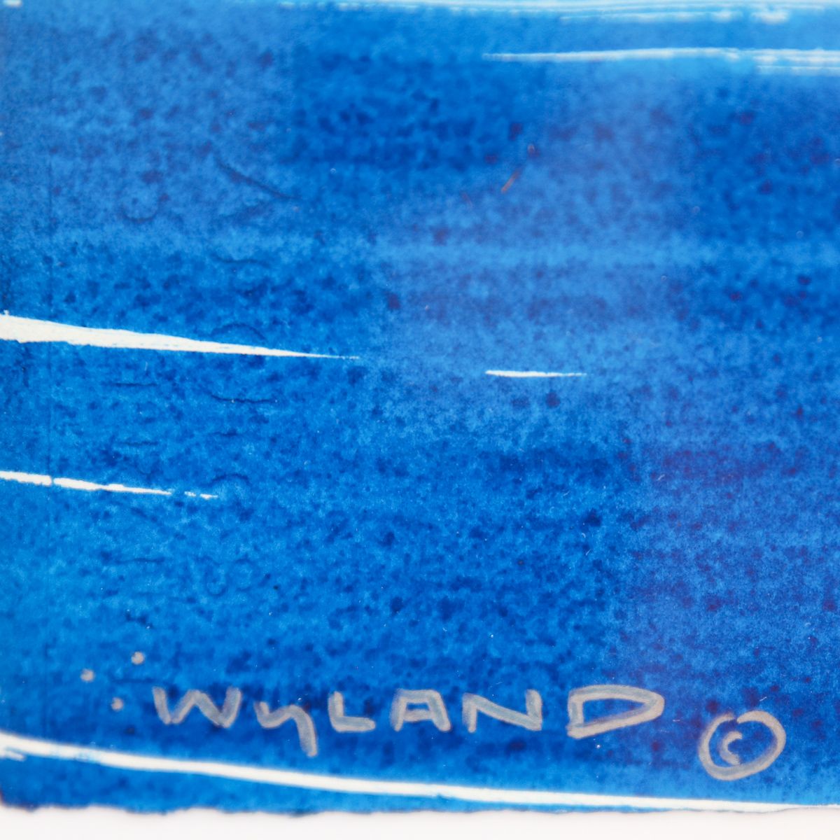 Wyland- Original Watercolor Painting on Deckle Edge Paper "Dolphin"