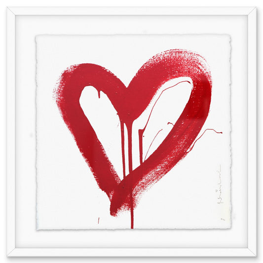 Mr. Brainwash- Silkscreen "Love HeART (Red)"