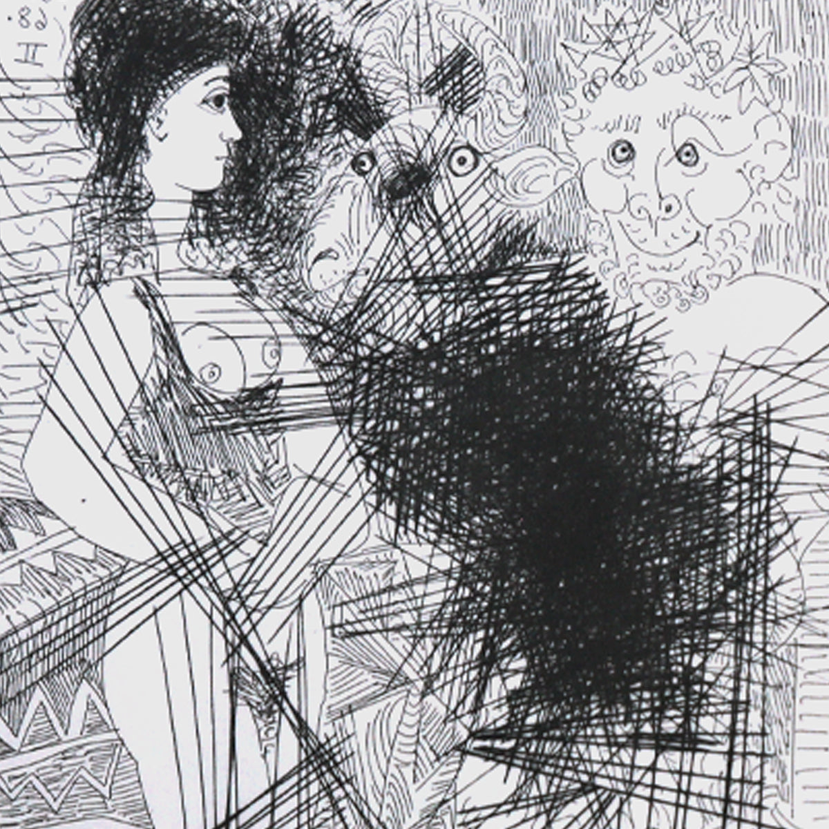 After Pablo Picasso- Offset Lithograph "From The 347 Series"