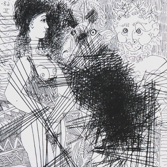 After Pablo Picasso- Offset Lithograph "From The 347 Series"