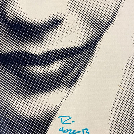 Ringo Daniel Funes, "Norma Jeanne" One-of-a-Kind Mixed Media on Canvas, Hand Signed by the artist and Steve Kaufman (1960-2010) with Letter of Authenticity.