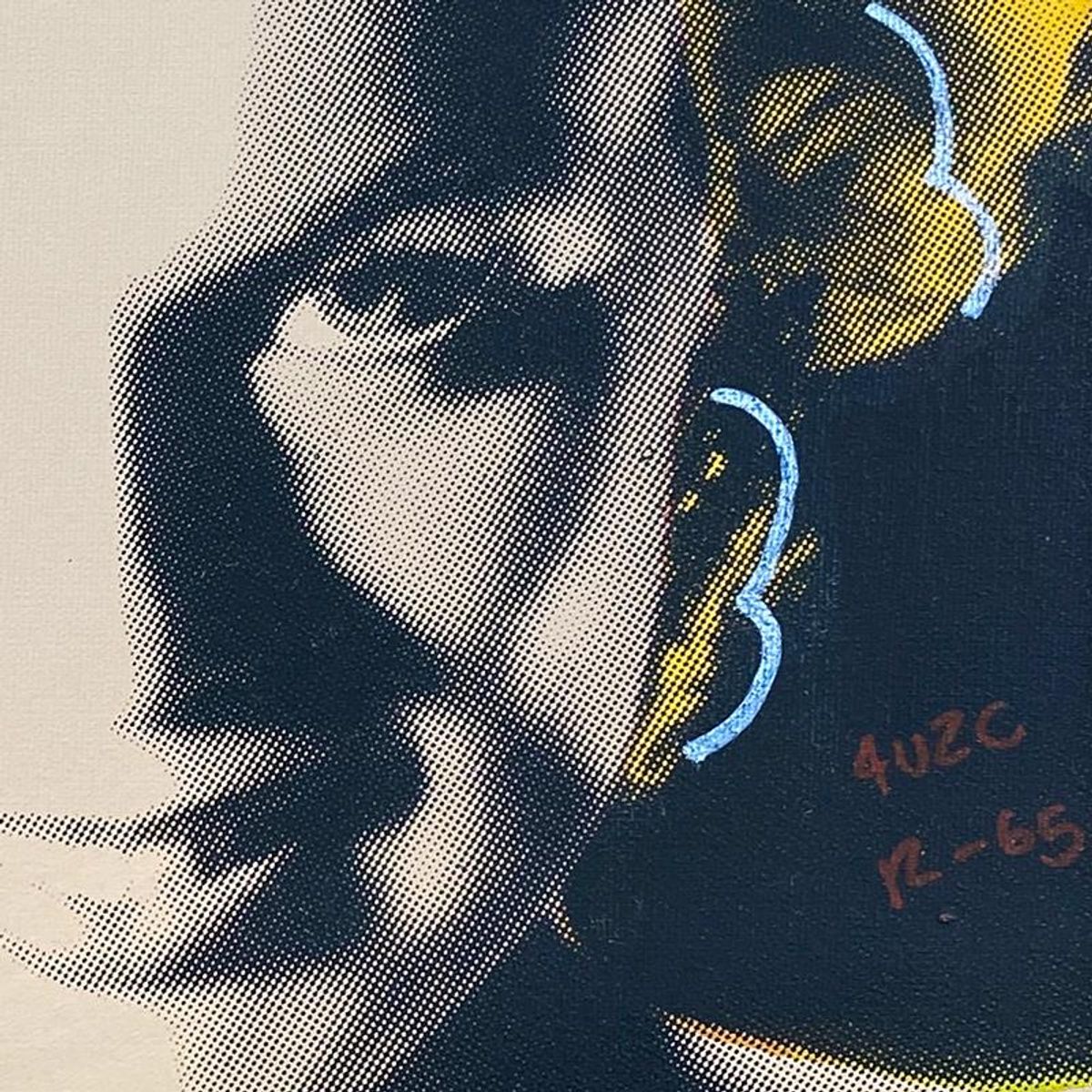 Ringo Daniel Funes, "Midnight Marilyn" Framed One-of-a-Kind Mixed Media on Canvas, Hand Signed with Letter of Authenticity.