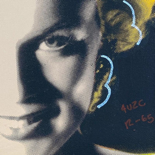 Ringo Daniel Funes, "Midnight Marilyn" Framed One-of-a-Kind Mixed Media on Canvas, Hand Signed with Letter of Authenticity.
