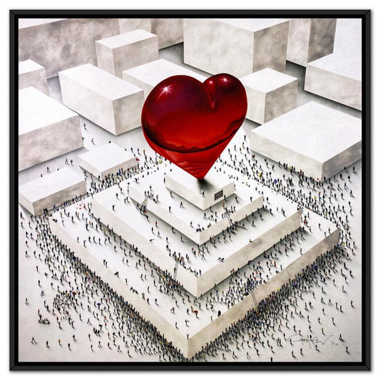 Craig Alan, "Populus: All You Need Is" Framed Limited Edition on Canvas, Numbered and Hand Signed with Letter of Authenticity.