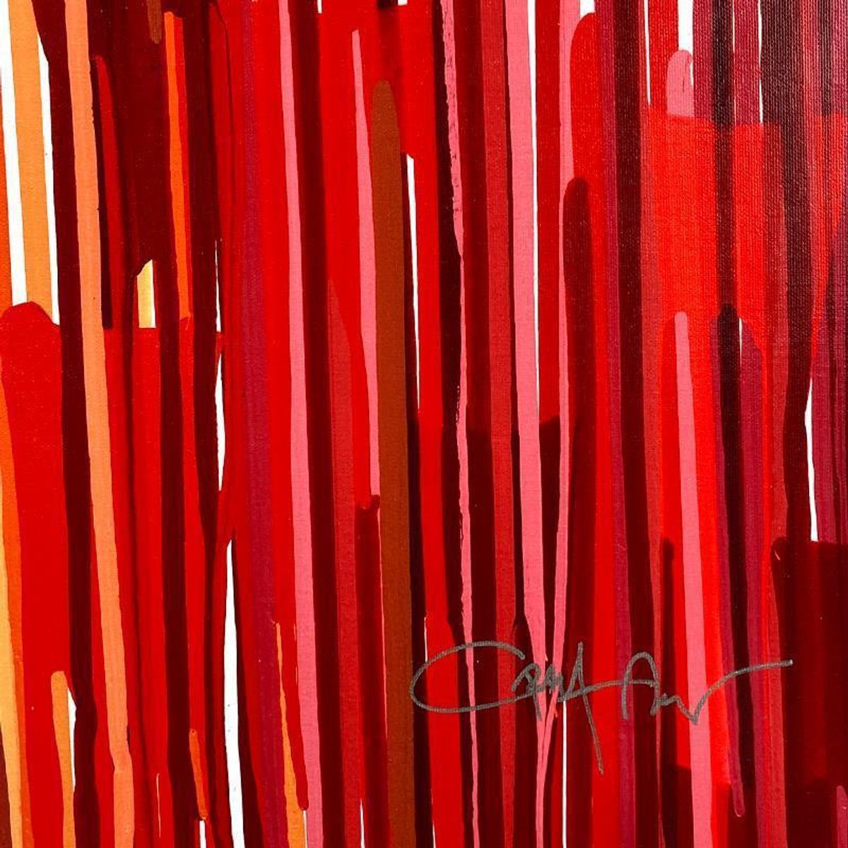 Craig Alan, "Populus: Rainbow Effect" Framed, Hand Signed Limited Edition Canvas with Letter of Authenticity.