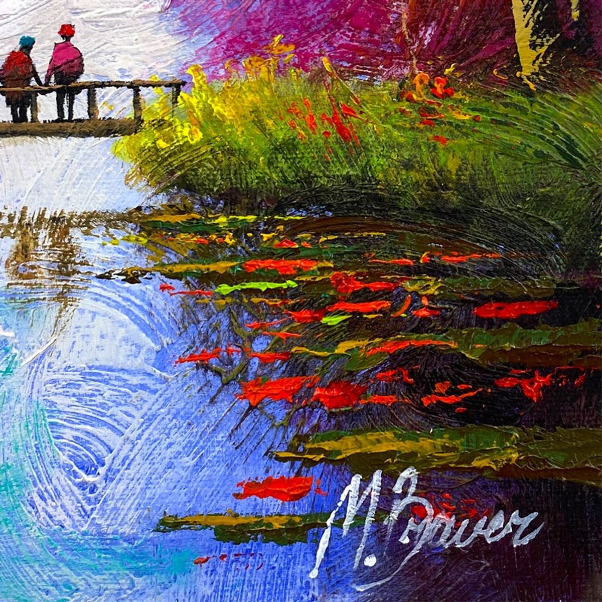 Mark Braver, Original Acrylic Painting on Canvas, Hand Signed with Letter of Authenticity.