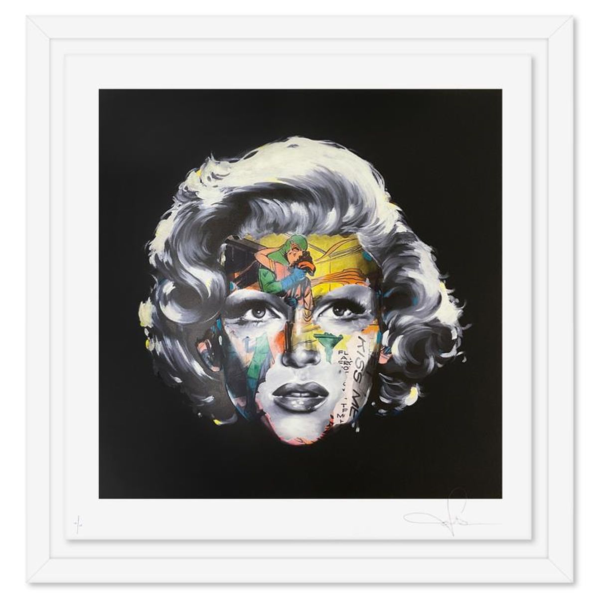 Sandra Chevrier, "Le Cage et le Murmure Des Amoureux" Framed Limited Edition Screen Print, Numbered 132/295 and Hand Signed with Certificate of Authenticity.