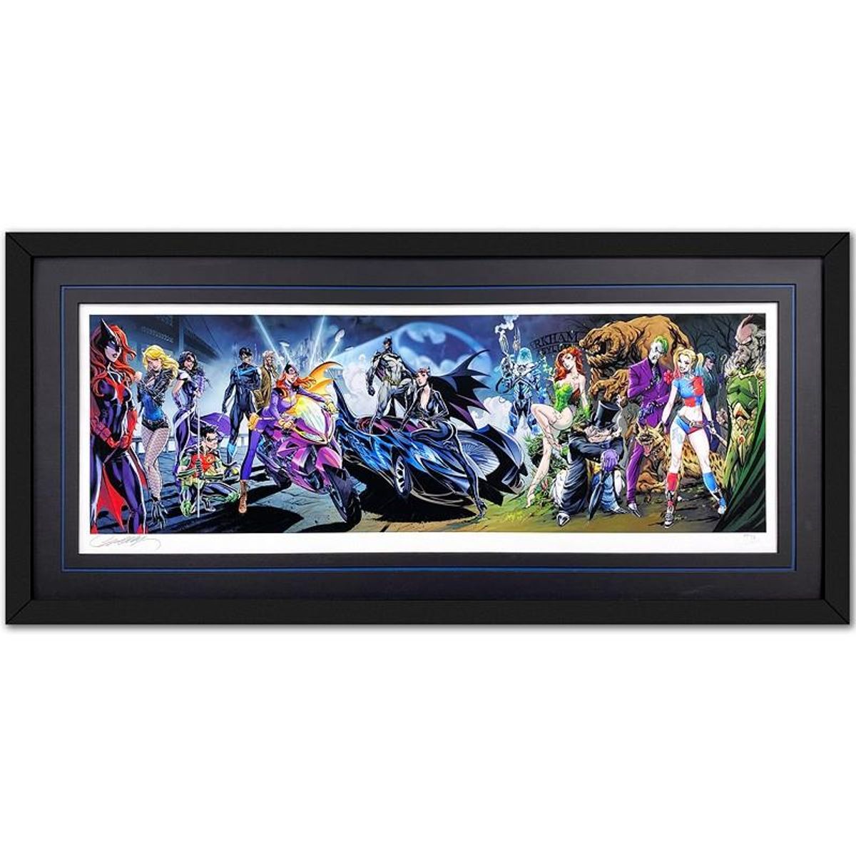 J. Scott Campbell, "Batman #50" Framed Limited Edition, PP Numbered 3/4 and Hand Signed with Letter of Authenticity.