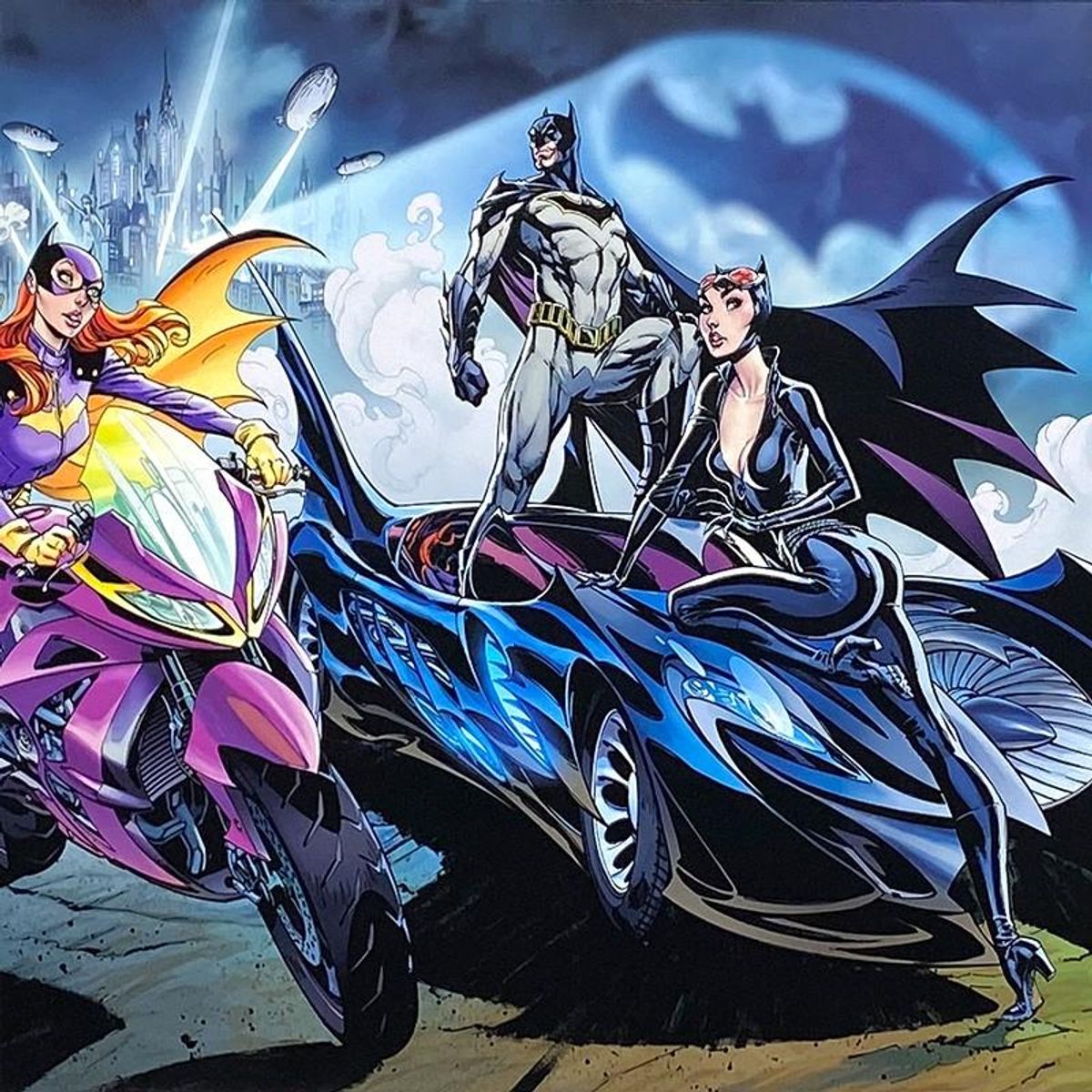 J. Scott Campbell, "Batman #50" Framed Limited Edition, PP Numbered 3/4 and Hand Signed with Letter of Authenticity.