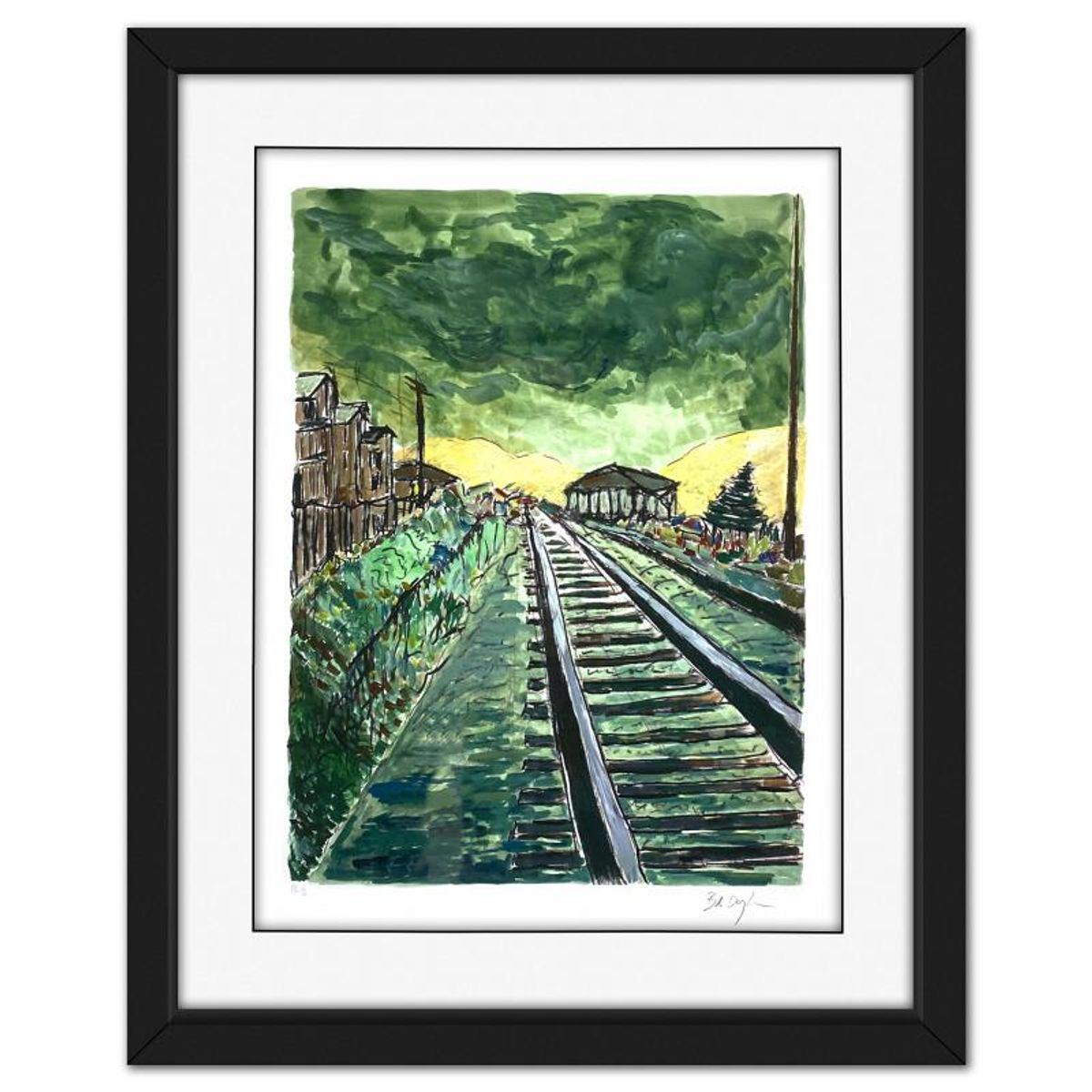 Bob Dylan, "Train Tracks (4-Piece Set)" Framed Limited Edition, Numbered PP 1/2 and Hand Signed with Letter of Authenticity