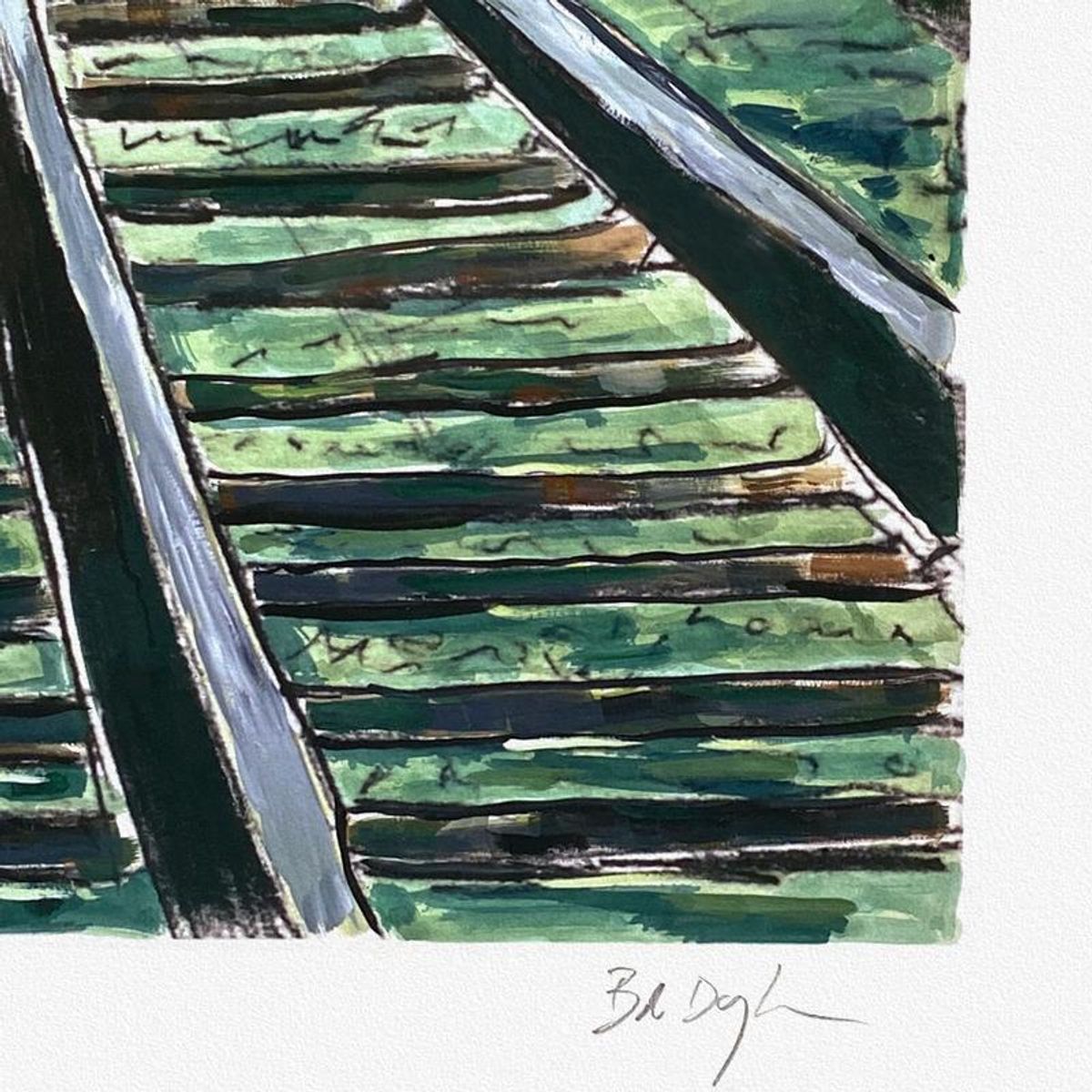 Bob Dylan, "Train Tracks (4-Piece Set)" Framed Limited Edition, Numbered PP 1/2 and Hand Signed with Letter of Authenticity