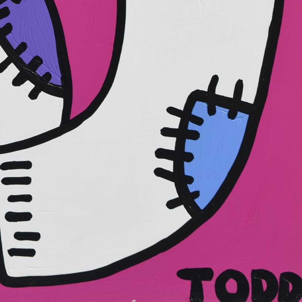 Todd Goldman, "Bad Sex Socks" Original Acrylic Painting on Gallery Wrapped Canvas (48" x 48"), Hand Signed with Letter of Authenticity.