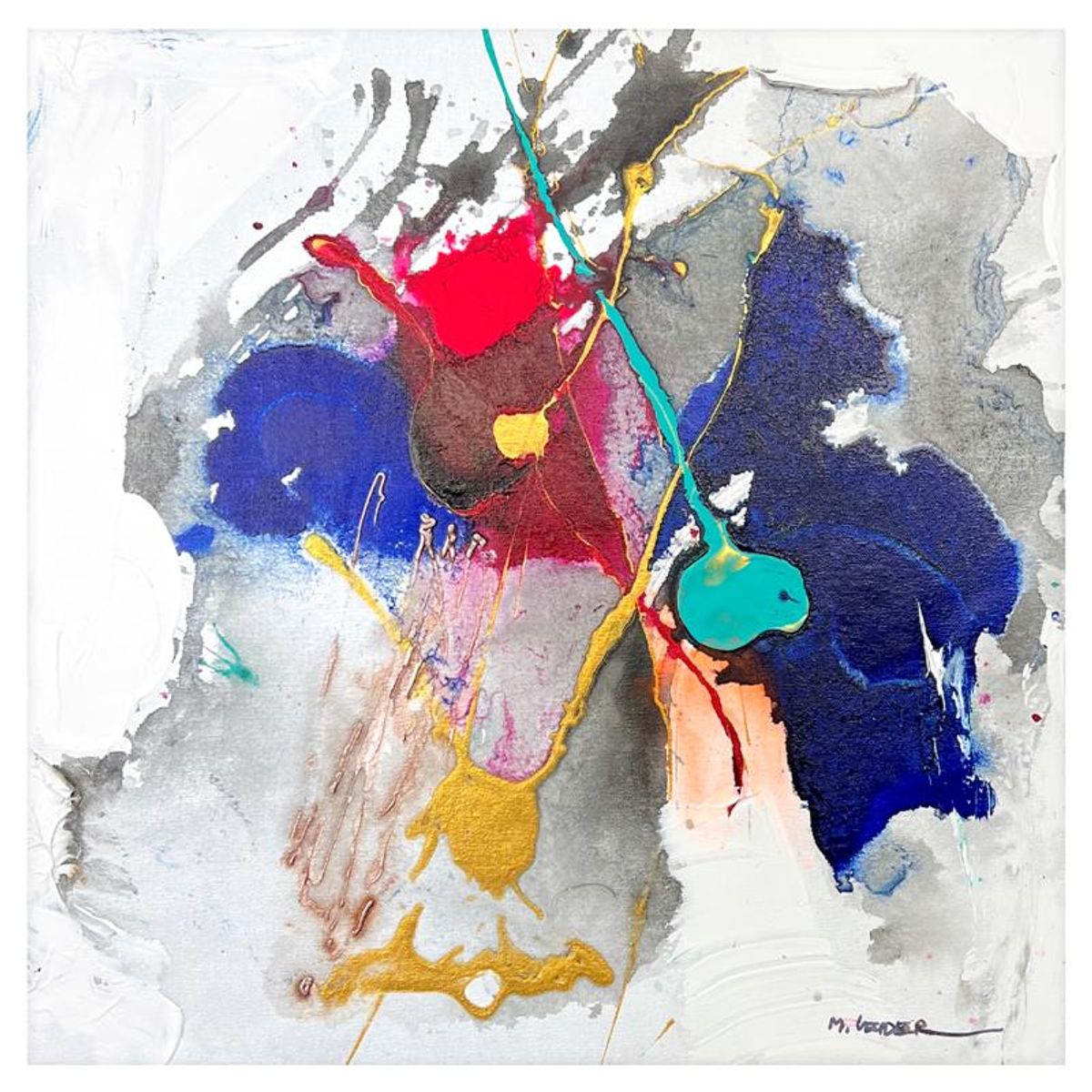 Moshe Leider, Original Painting on Canvas, Hand Signed with Letter of Authenticity.