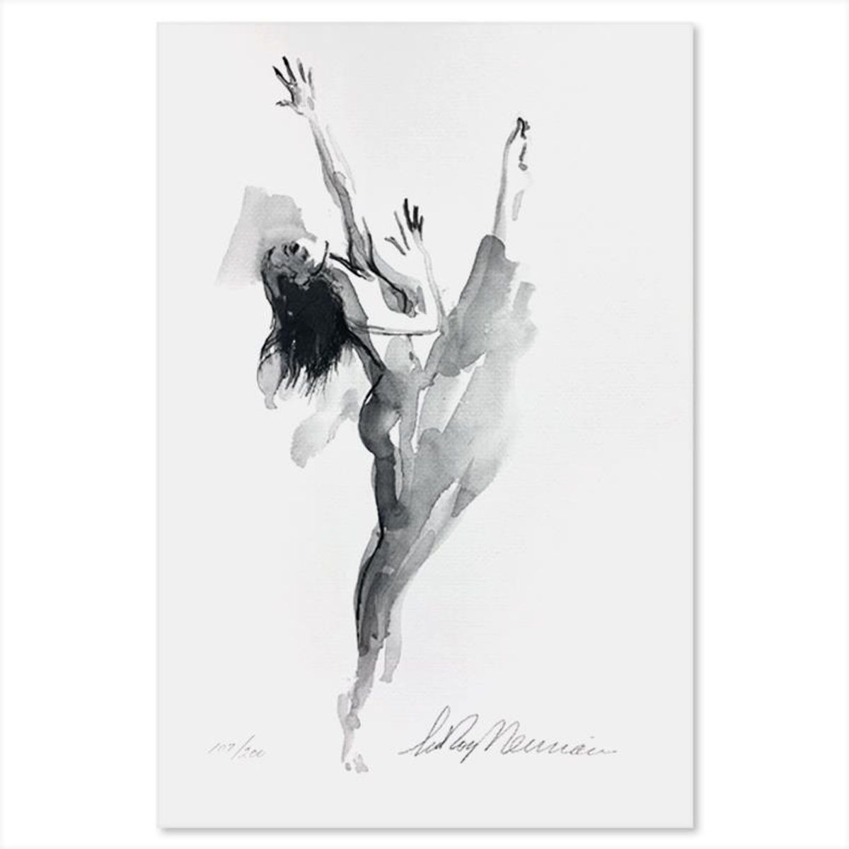 LeRoy Neiman (1921-2012), "Martha Graham 5 Piece Suite" Limited Edition Lithographs, Numbered 105/200 and Hand Signed with Letter of Authenticity.