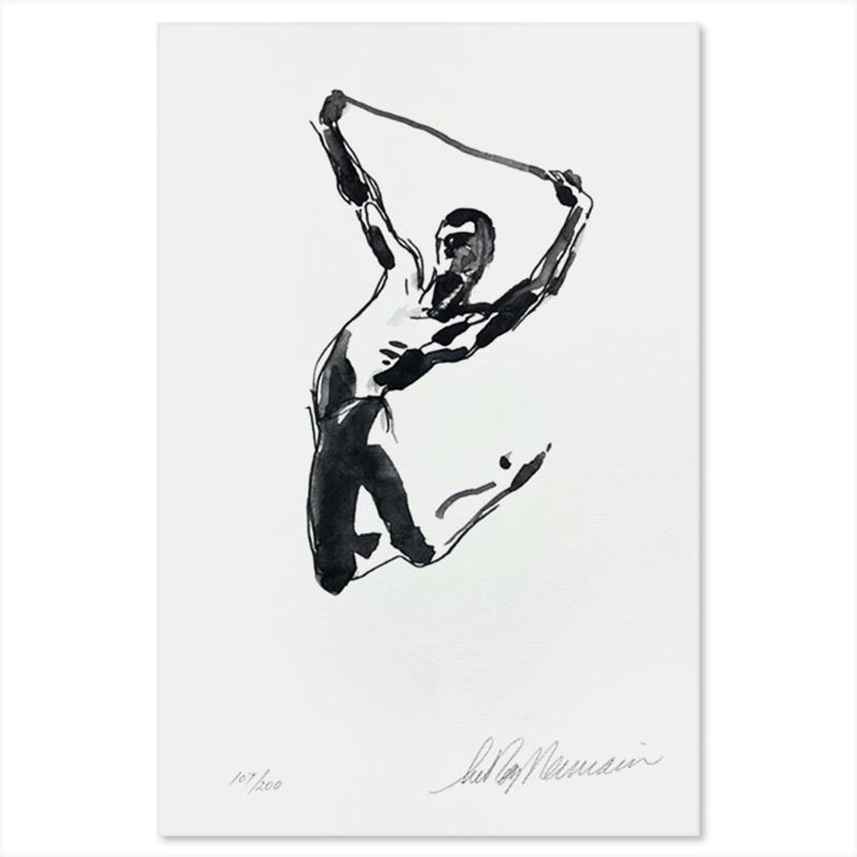 LeRoy Neiman (1921-2012), "Martha Graham 5 Piece Suite" Limited Edition Lithographs, Numbered 105/200 and Hand Signed with Letter of Authenticity.