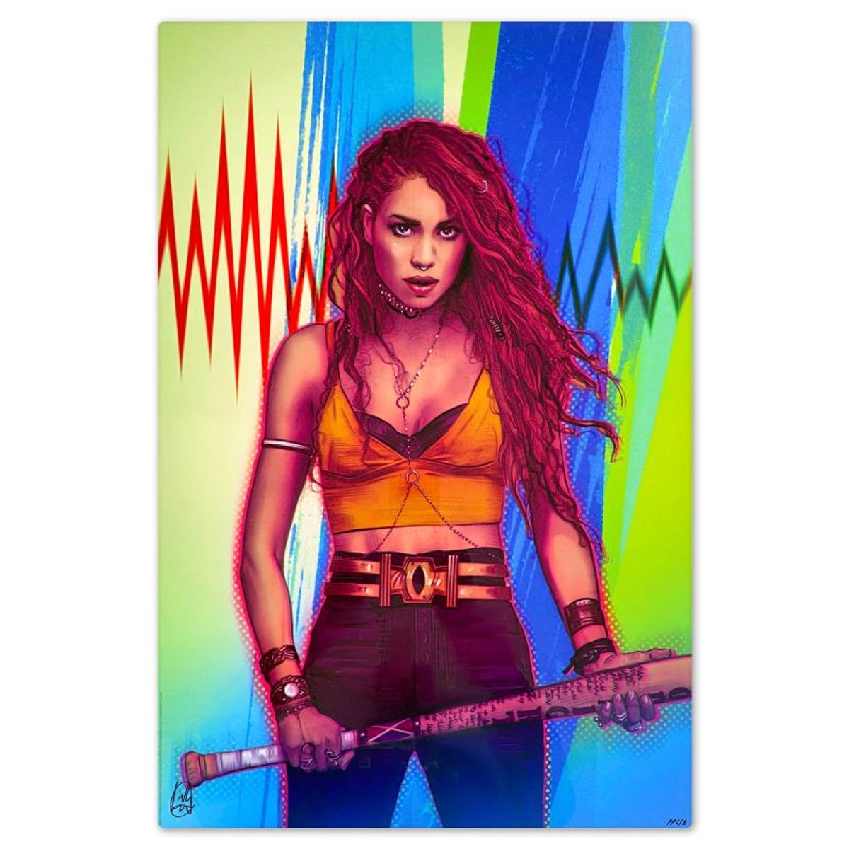 DC Comics & Tula Lotay, "Birds of Prey: Black Canary" Limited Edition on Aluminum, PP Numbered 1/2 and Signed with Letter of Authenticity.