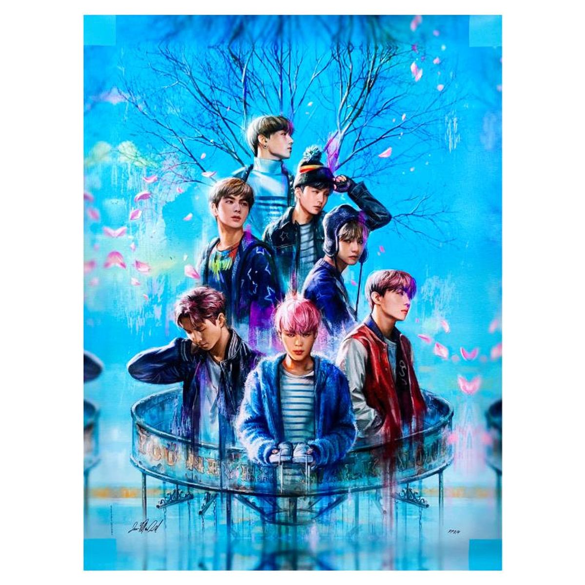 Ian MacDonald, "BTS: Spring Day" Limited Edition on Canvas, PP Numbered 3/4 and Signed with Letter of Authenticity.