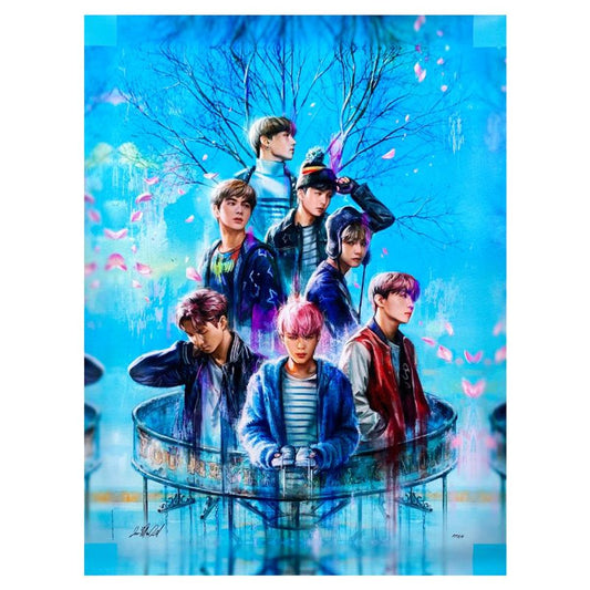 Ian MacDonald, "BTS: Spring Day" Limited Edition on Canvas, PP Numbered 3/4 and Signed with Letter of Authenticity.