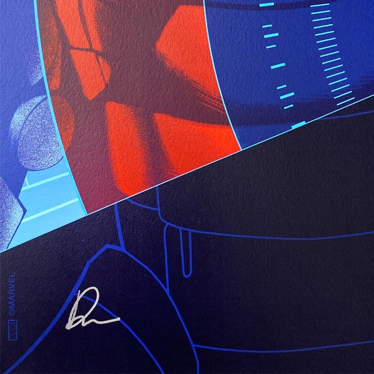Marvel Comics & Doaly, "Iron Man" Limited Edition, PP Numbered 3/4 and Signed with Letter of Authenticity.