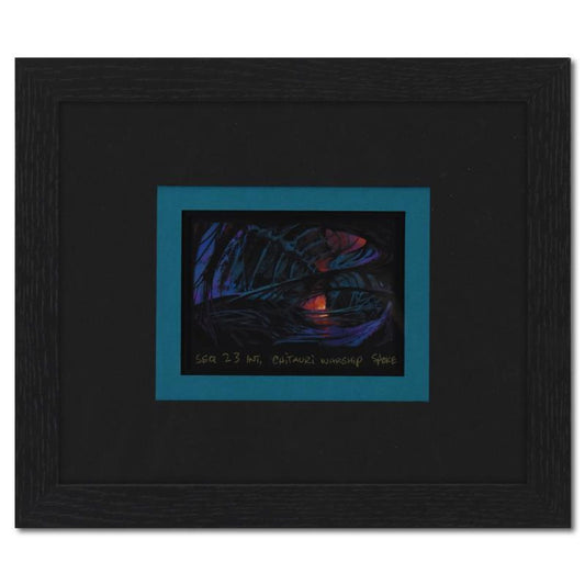 Marvel Comics, "Seq 23 Init, Chitauri Warship Spoke" Framed Original Story Board Production Painting with Letter of Authenticity.