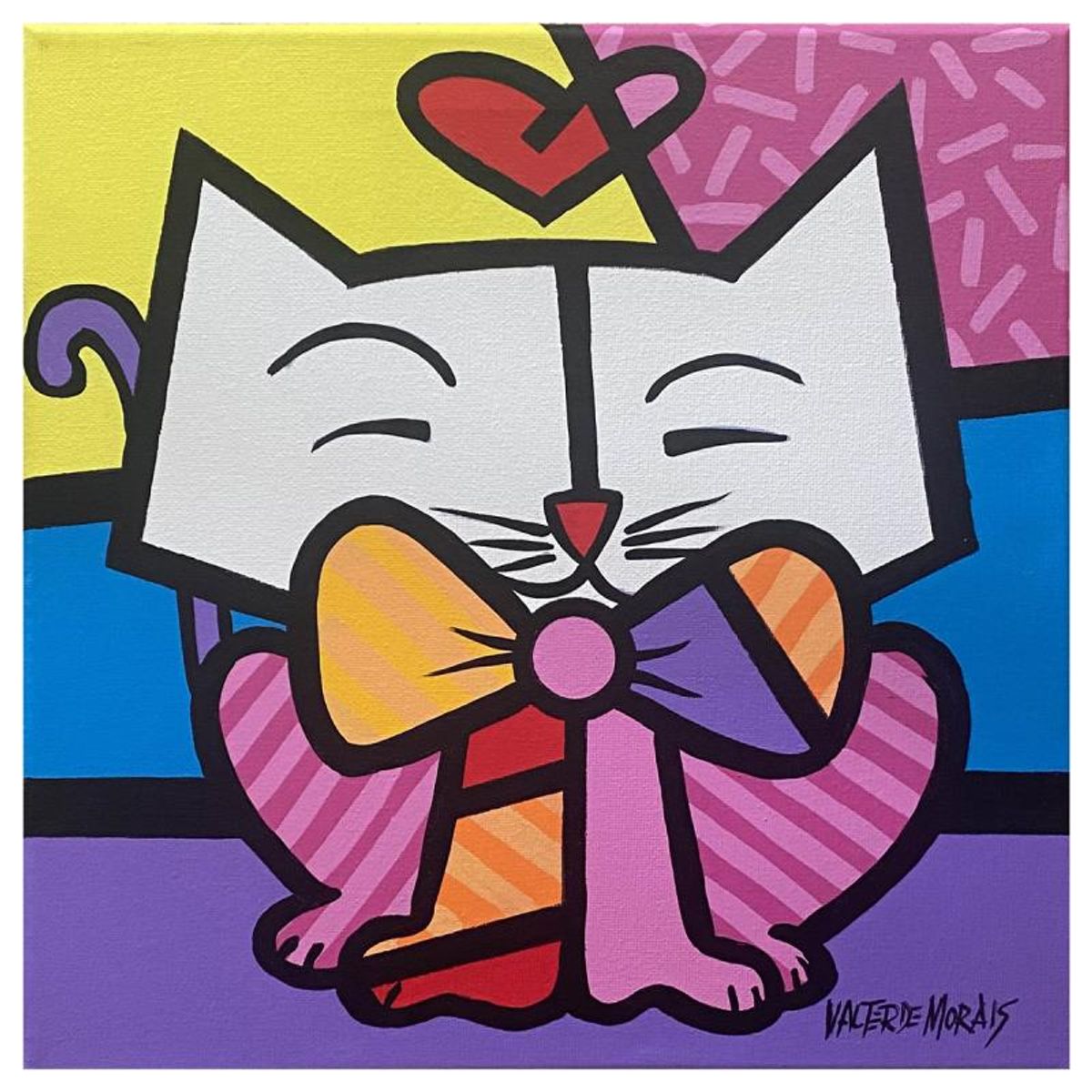 Valter Morais, Original Acrylic Painting on Canvas, Hand Signed with Letter of Authenticity.