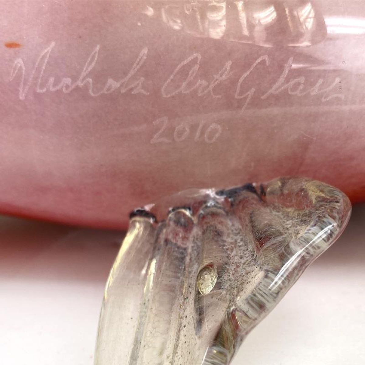 Andy Nichols, Hand Blown Glass Fish, Dated 2010 and Hand Signed with Letter of Authenticity.