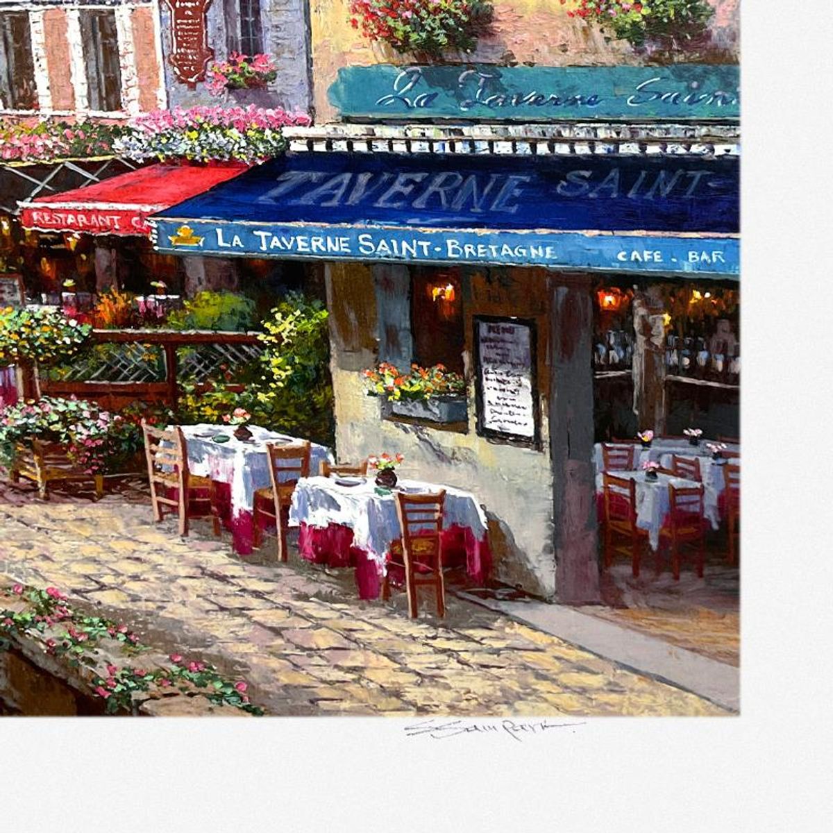 Sam Park, "Harbor at Honfluer" Limited Edition Printer's Proof Serigraph, Numbered 1/3 and Hand Signed with Letter of Authenticity.