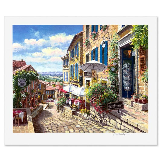 Sam Park, "Streets of St Emilion" Limited Edition Printer's Proof Serigraph, Numbered and Hand Signed with Letter of Authenticity.