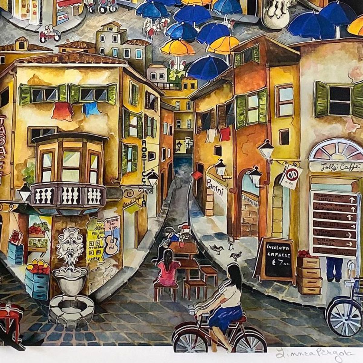 Linnea Pergola, "Florence" 3D Limited Edition, Hand Signed with Letter of Authenticity.