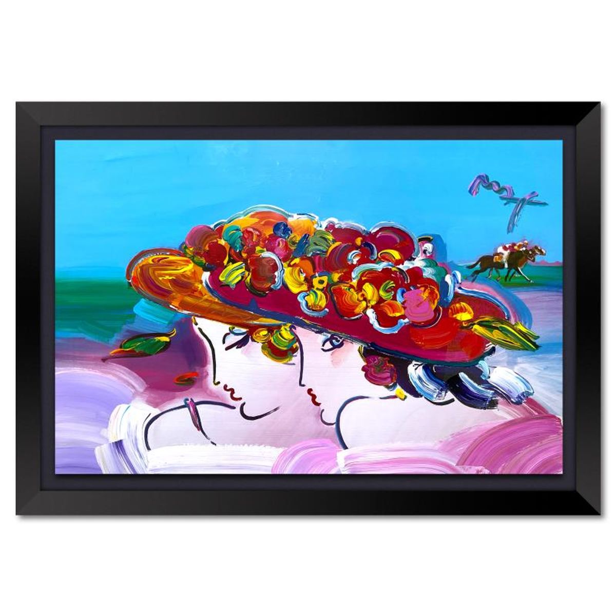 Peter Max, "Kentucky Oaks" Framed One-of-a-Kind Acrylic Mixed Media (30" x 42"), Hand Signed with Registration Number Certifying Authenticity