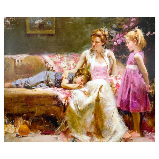 Pino (1939-2010), "A Soft Place in My Heart" Limited Edition on Canvas, Numbered 28/295 and Hand Signed with Certificate of Authenticity.