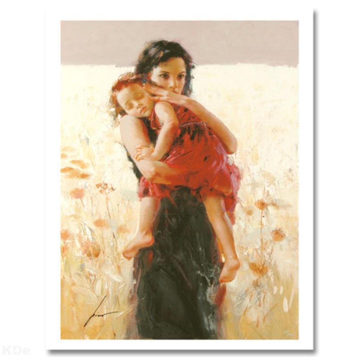 Pino (1939-2010), "Maternal Instincts" Limited Edition Giclee. Numbered and Hand Signed; Certificate of Authenticity.