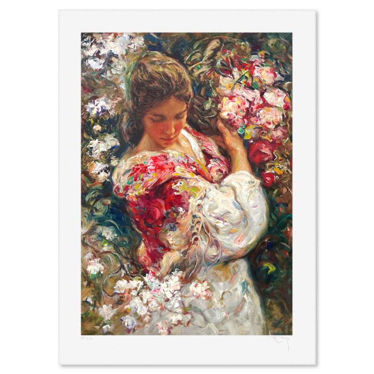 Royo, "Primavera" Limited Edition Printer's Proof Serigraph (24" x 14"), Numbered 1/6 and Hand Signed with Letter of Authenticity.