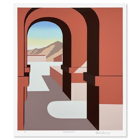 William Schlesinger (1915-2011), "Beginnings" Limited Edition Serigraph from an HC Edition, Hand Signed with Letter of Authenticity