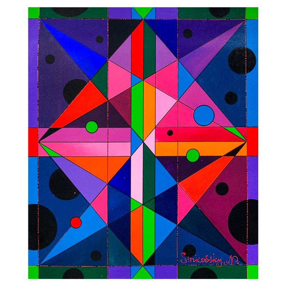 Natalia Sinkovsky, Original Acrylic Painting on Canvas, Hand Signed with Letter of Authenticity