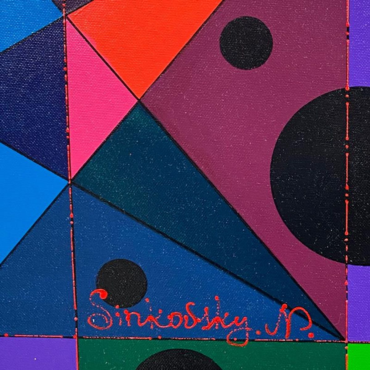 Natalia Sinkovsky, Original Acrylic Painting on Canvas, Hand Signed with Letter of Authenticity
