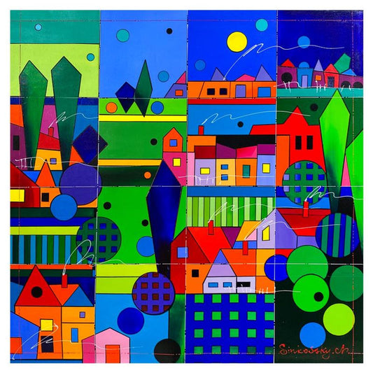 Natalia Sinkovsky, Original Acrylic Painting on Canvas, Hand Signed with Letter of Authenticity