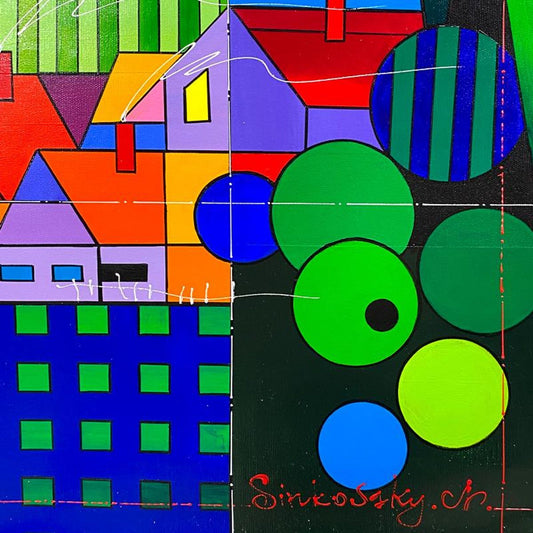 Natalia Sinkovsky, Original Acrylic Painting on Canvas, Hand Signed with Letter of Authenticity