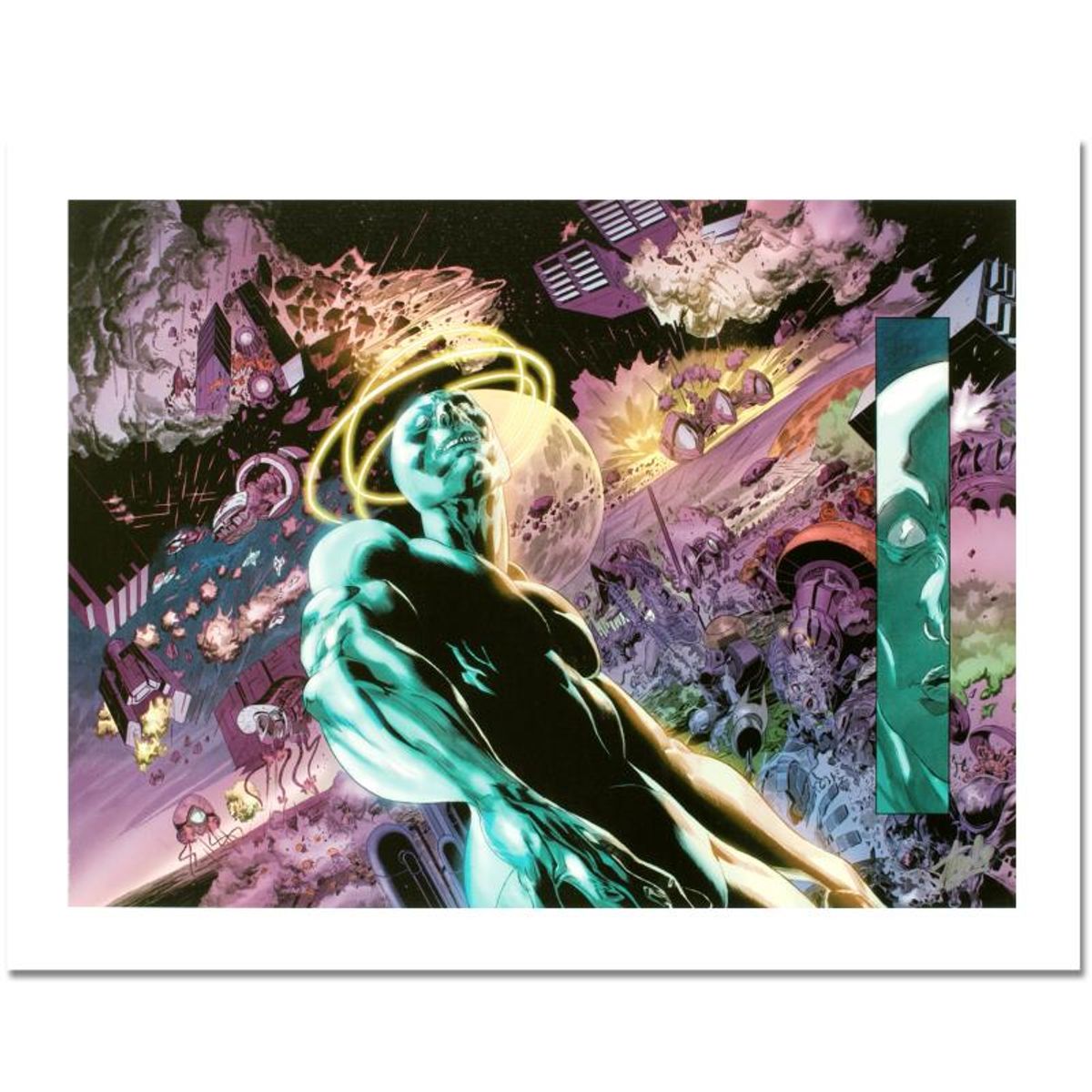 Stan Lee Signed, Marvel Comics "Silver Surfer: In Thy Name #3" Limited Edition Canvas, Numbered 5/10 with COA.