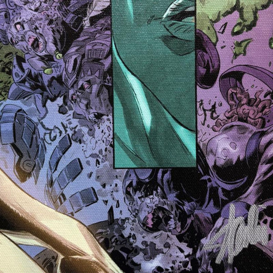 Stan Lee Signed, Marvel Comics "Silver Surfer: In Thy Name #3" Limited Edition Canvas, Numbered 5/10 with COA.