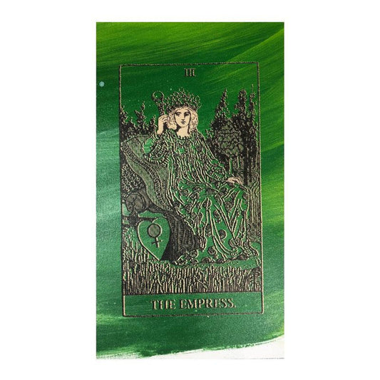 Steve Kaufman (1960-2010), "Tarot, The Empress" Hand Signed and Numbered Limited Edition Hand Pulled silkscreen mixed media on Canvas with LOA.
