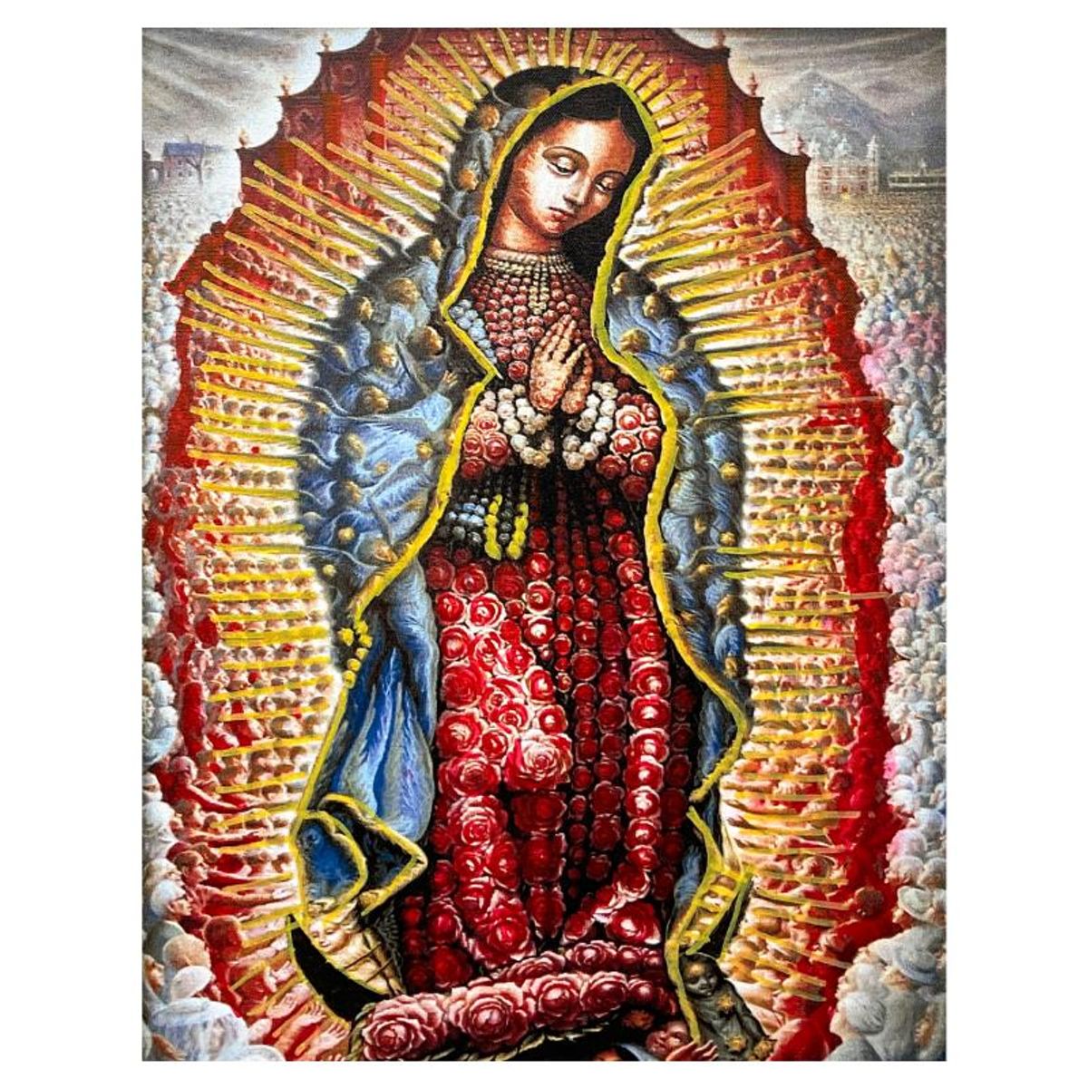Steve Kaufman (1960-2010), "Mary" Hand Pulled Limited Edition Silkscreen on Canvas, Numbered 2/50 and Hand Signed Inverso with Letter of Authenticity.