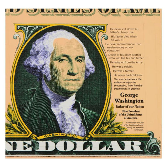 Steve Kaufman (1960-2010), "George Washington, Father of Our Nation" Limited Edition Hand Pulled Silkscreen on Canvas, AP Numbered 20/50 and Hand Signed Inverso with Letter of Authenticity.