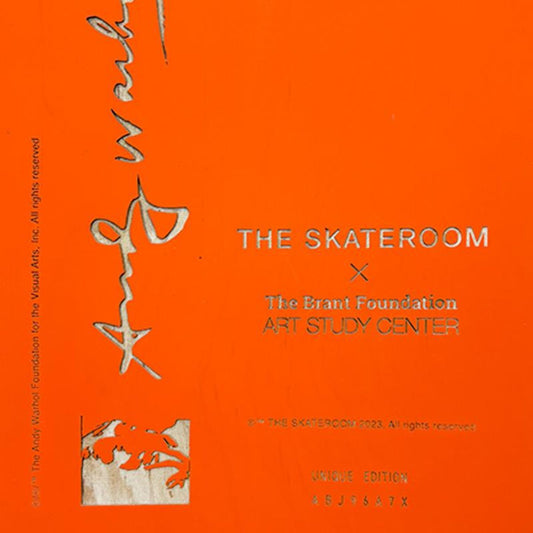 Andy Warhol (1928-1987), "Self-Portrait (Orange)" Framed One-of-a-Kind Unique Edition Skateboard, Signed Inverso with Letter of Authenticity.